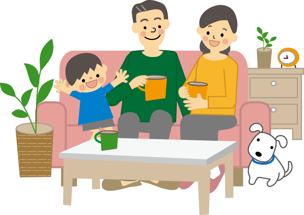 すべてのイラスト画像 ベスト50 家族団らん イラスト 無料