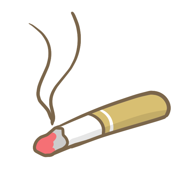 印刷可能無料 たばこ イラスト 無料イラスト素材 かわいいフリー素材 素材のプ
