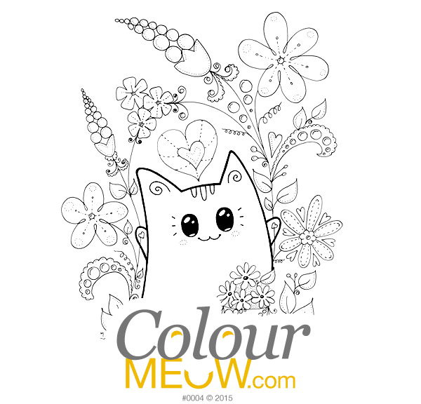 Maybe you would like to learn more about one of these? Colour Meow Cat Colouring Pages Cat Drawings For Adults Anti Stress Cat Colouring Therapy Life Organising With Cute Cat Themed Planner Inserts Printables For Every Day