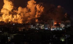 Ataques aéreos contra Gaza (Foto de archivo).