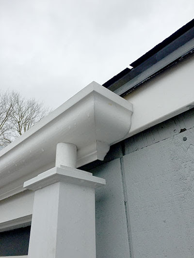 New homes going up in pembroke, ma! Nantucket Workbench Fiberglass Gutters