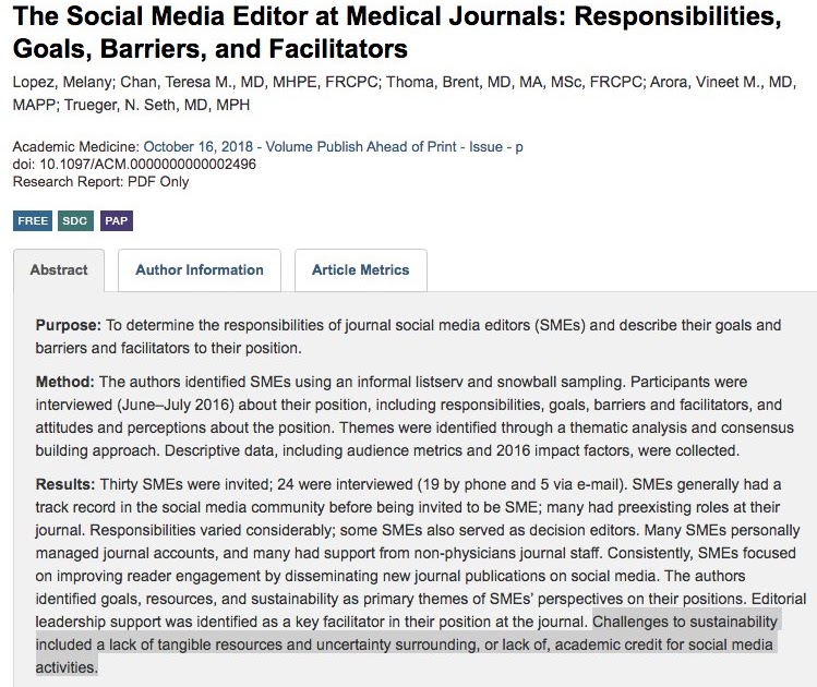 Booklet: Academic Medicine Journal Impact Factor