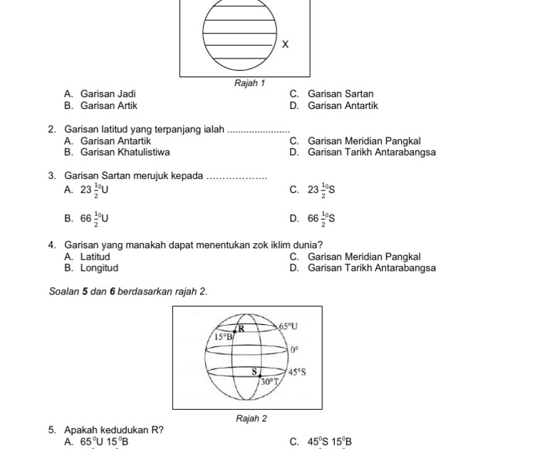 Soalan Kedudukan Geografi Tingkatan 3 - Wallpaper Cari