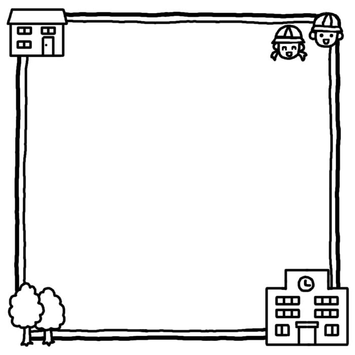 最高の無料イラスト ベスト学校 イラスト 白黒
