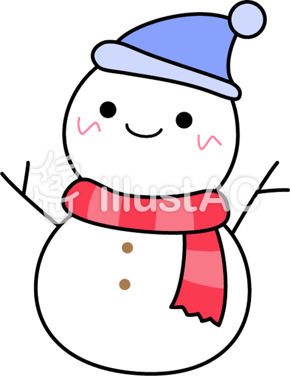 上雪だるま 可愛い 絵 最高の動物画像