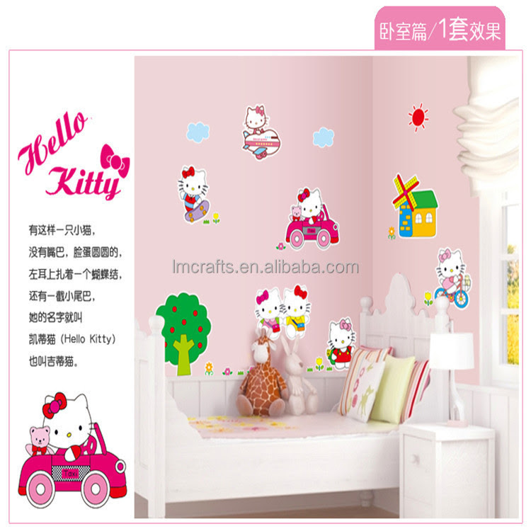  Gambar  Stiker  Kamar Hello  Kitty  Stiker  Dinding Murah