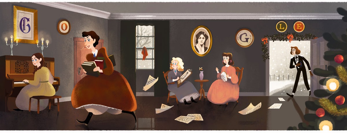 Google Doodle ルイーザ メイ オルコット ルイーザ メイ オルコット 生誕 184周年