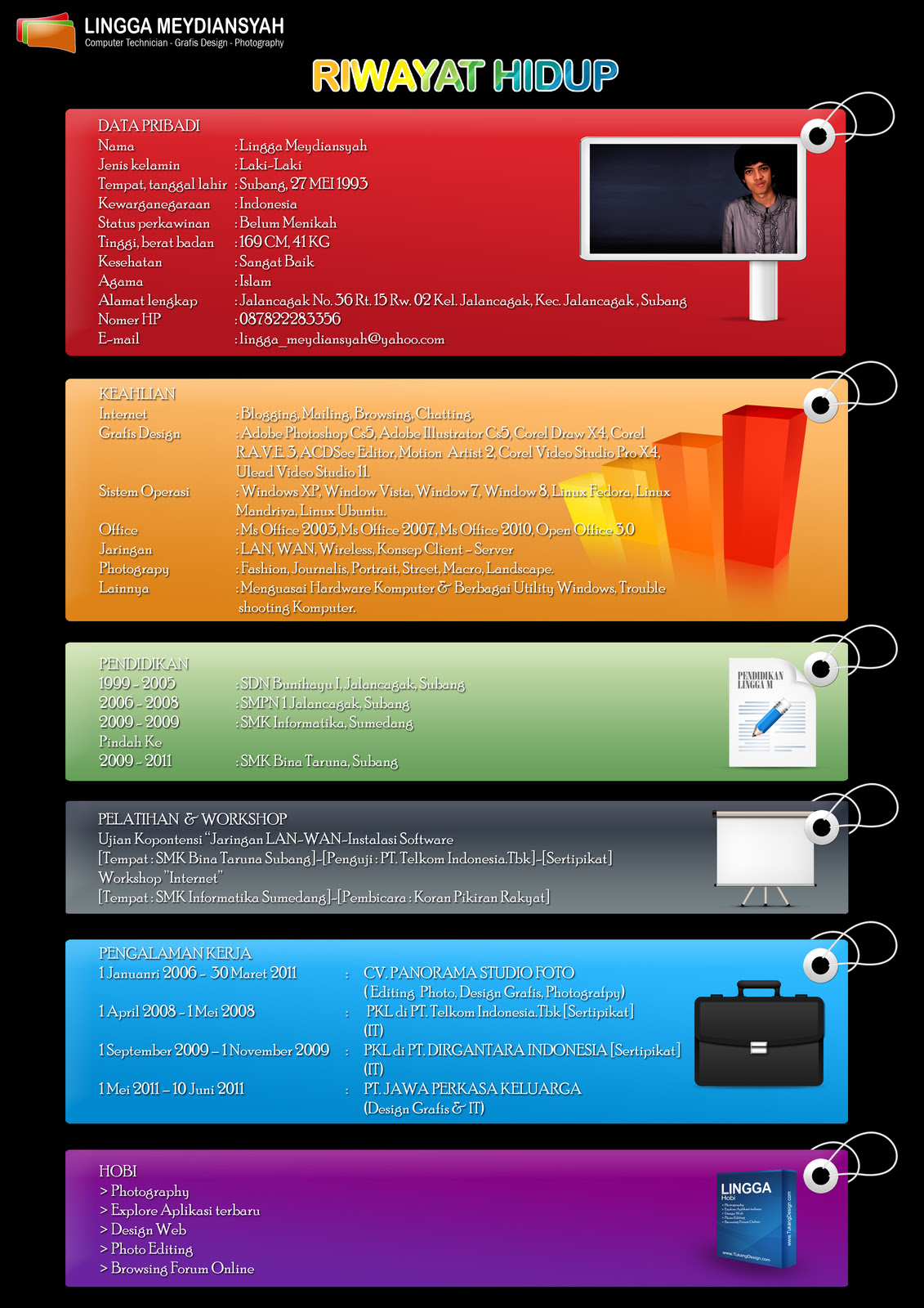 Contoh Cv Yang Unik - Hontoh