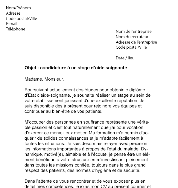 Lettre De Motivation Stage Infirmier Oncologie  Ceria ks