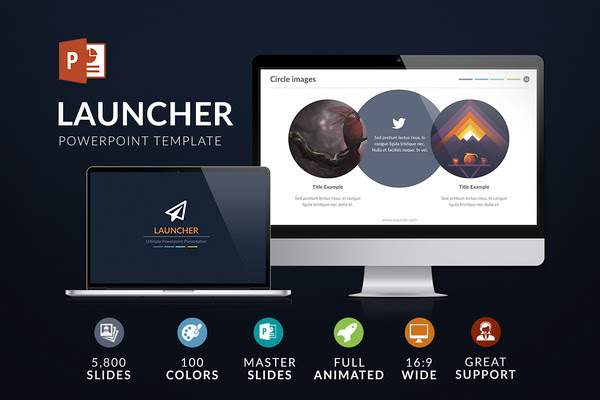 Launcher | Powerpoint template