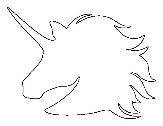 test iklan baru unicorn head pattern use the printable outline for