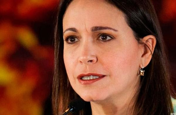 María Corina Machado, activa en el plan golpista