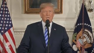 Trump pulls out of Iran nuclear deal full speech U.S. President Donald Trump announces the U.S. withdr
