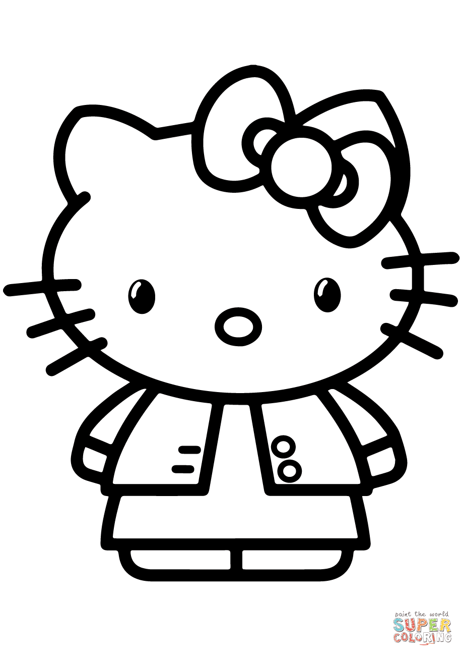 Contoh Gambar Ilustrasi Kartun Hello Kitty Iluszi
