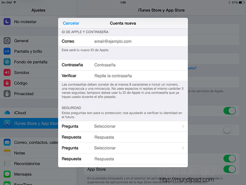 Puedes hacer esto desde el sitio de apple id, desde itunes, o desde un iphone o ipad. Como Crear Una Cuenta En El App Store Desde El Ipad