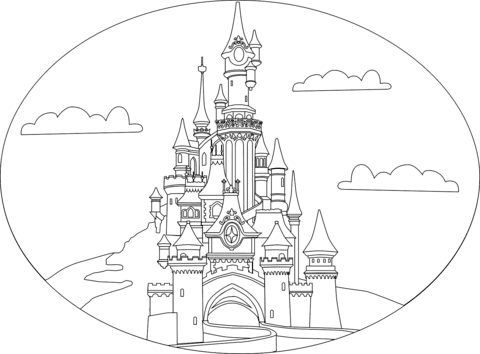 For boys and girls, kids and adults, teenagers and toddlers, preschoolers and older kids at school. Disneyland Castle Coloring Page Free Printable Coloring Pages