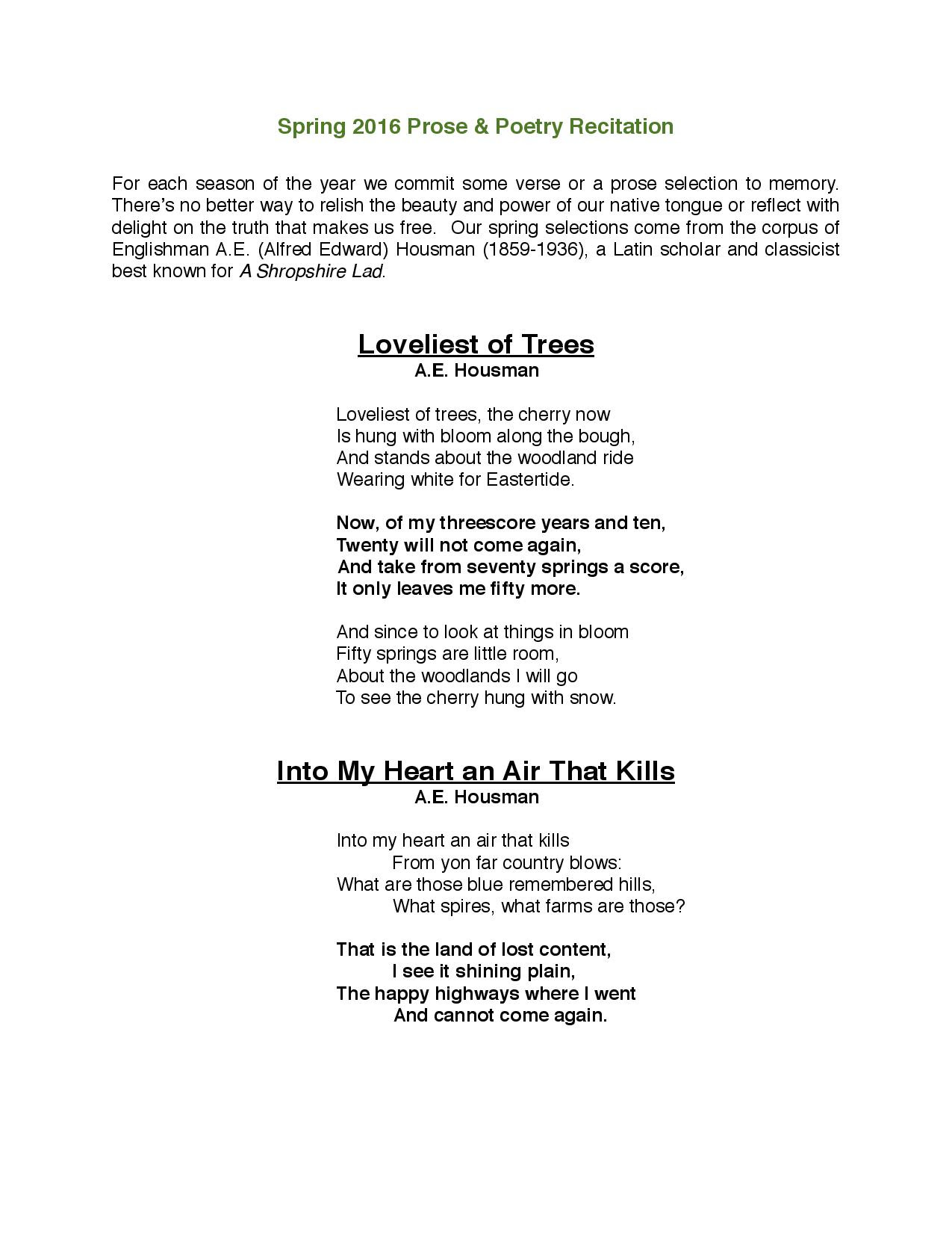 Poems For Recitation Class 10 : Easy Poems To Memorize ...