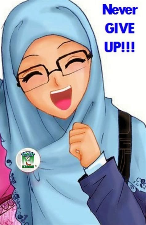 Terkeren 30 Gambar Kartun Hijab Dan Kata Kata  Gambar  Kartun 