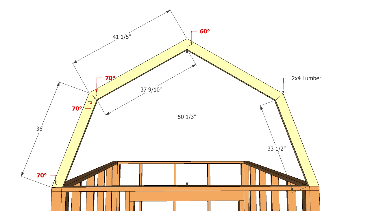 Useful 12x16 gambrel storage shed plans DIY Jes