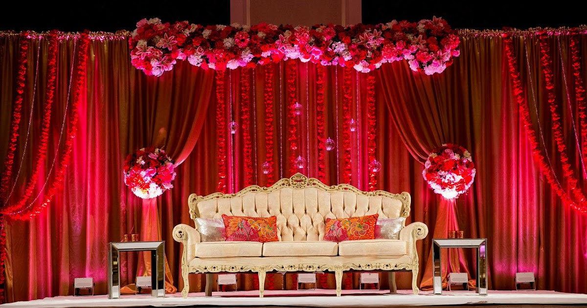 Wedding Reception Stage Decoration Desain  Pernikahan