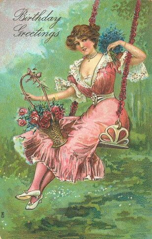 Carte Anniversaire Femme Printemps Fredda