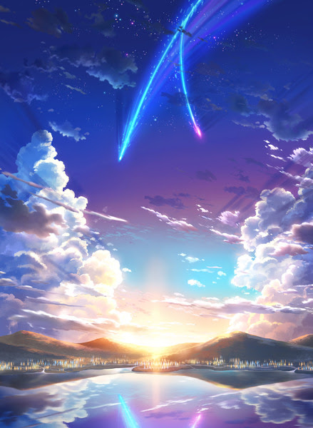 君の名は 背景 Pixiv年鑑b 59 Phone Wallpaper