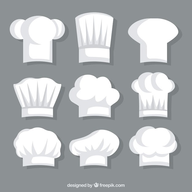 Download Free Chef White Hat Collection Vector - Download Free Chef ...