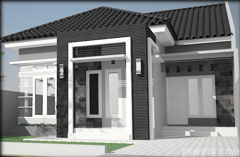  Rumah  Monokrom Minimalis Rumah Lucu 