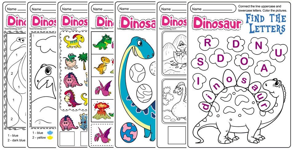 We have a selection of many styles of drawings of dinosaurs, from simple cartoon drawings of cute. Free Dinosaur Printables For Preschool Teachersmag Com