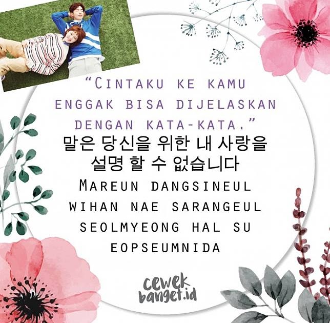  Puisi  Cinta  Dalam  Bahasa  Korea  Dan  Artinya  Pantun Cinta 