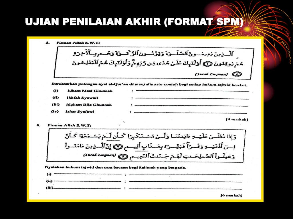 Soalan Hukum Tajwid Spm - Contoh Nyah