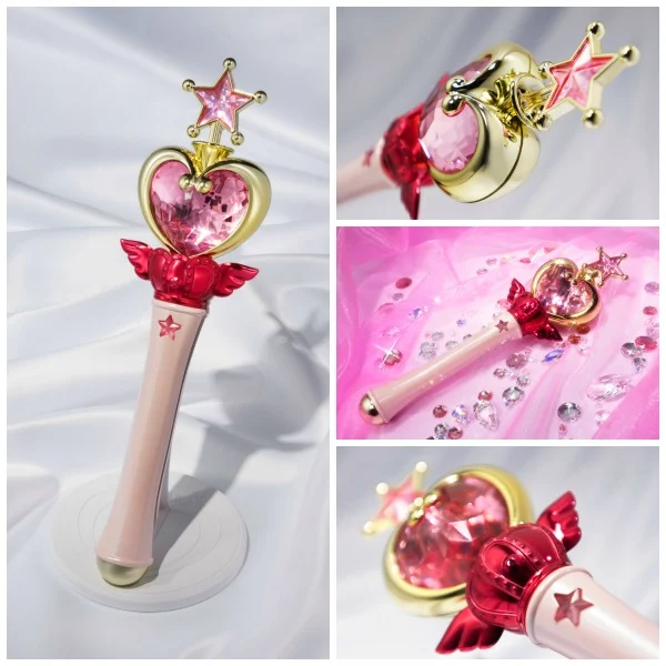 PICK MOON STICK CON LUZ REPLICA 27 CM SAILOR MOON PROPLICA