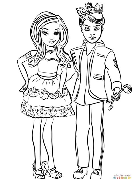Download Free Printable Coloring Pages Disney Descendants - Learn ...
