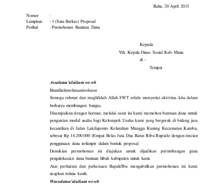 Contoh Pernyataan Masalah  Dalam Proposal 35 Contoh Surat 