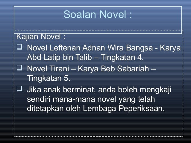 Contoh Soalan Tema Novel Spm - Kuora v