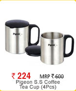 Pigeon S.S Coffee\Tea Cup (4Pcs)