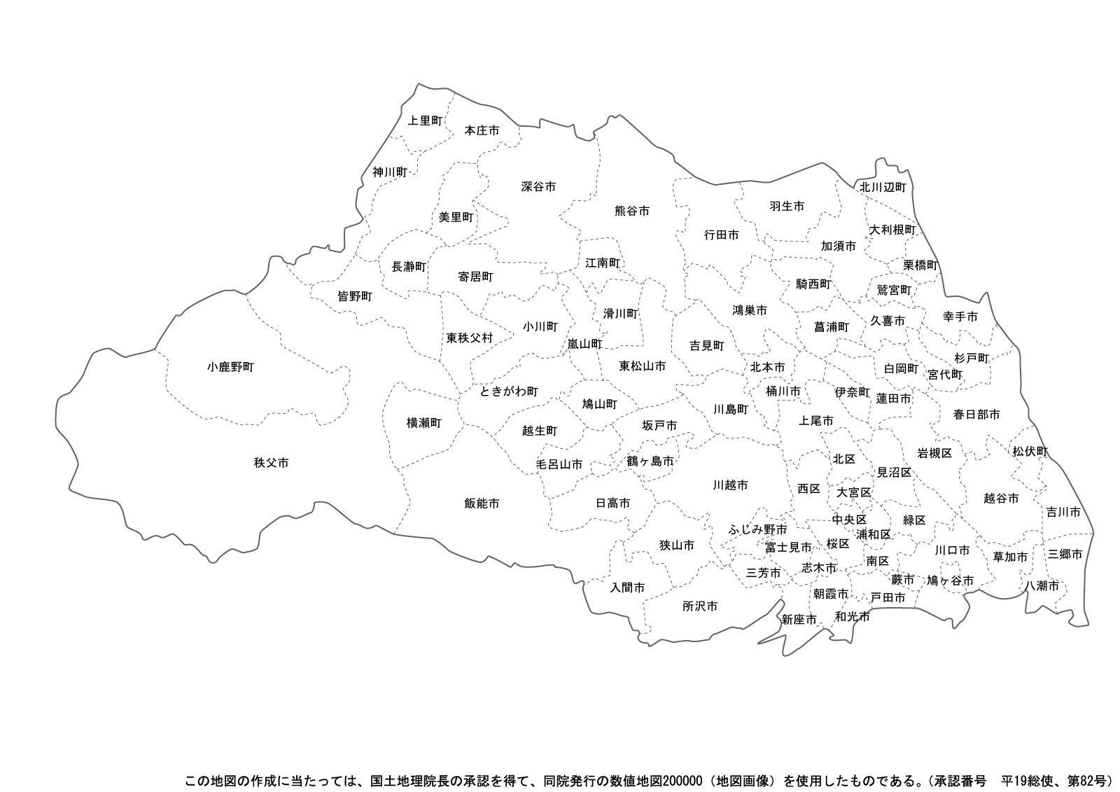 トップ100 白地図 埼玉県 花の画像
