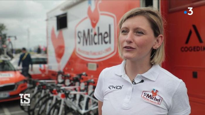 VIDEO. Tour de France femmes 2022 : Charlotte Bravard, d'ancienne pro à directrice sportive de l'équipe Saint-Michel-Auber 93