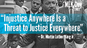 “Injustice anywhere is a threat to justice everywhere” – Dr. Martin Luther King Junior. MLK Day 2022. 
