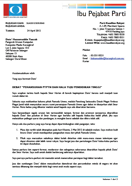 Contoh Surat Rasmi Kepada Kwsp - Hontoh