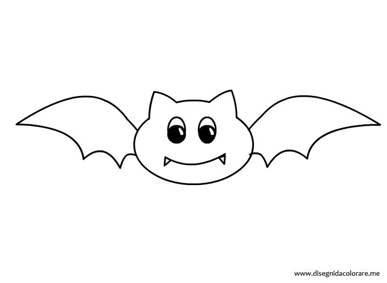 Pipistrello Da Colorare Di Halloween
