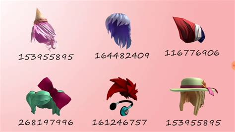 Roblox Hair Id Codes - id roblox hair