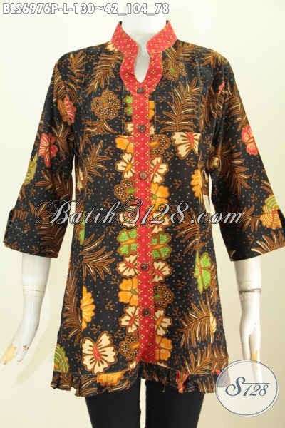 Konsep 32 Model  Baju Batik Atasan Rempel