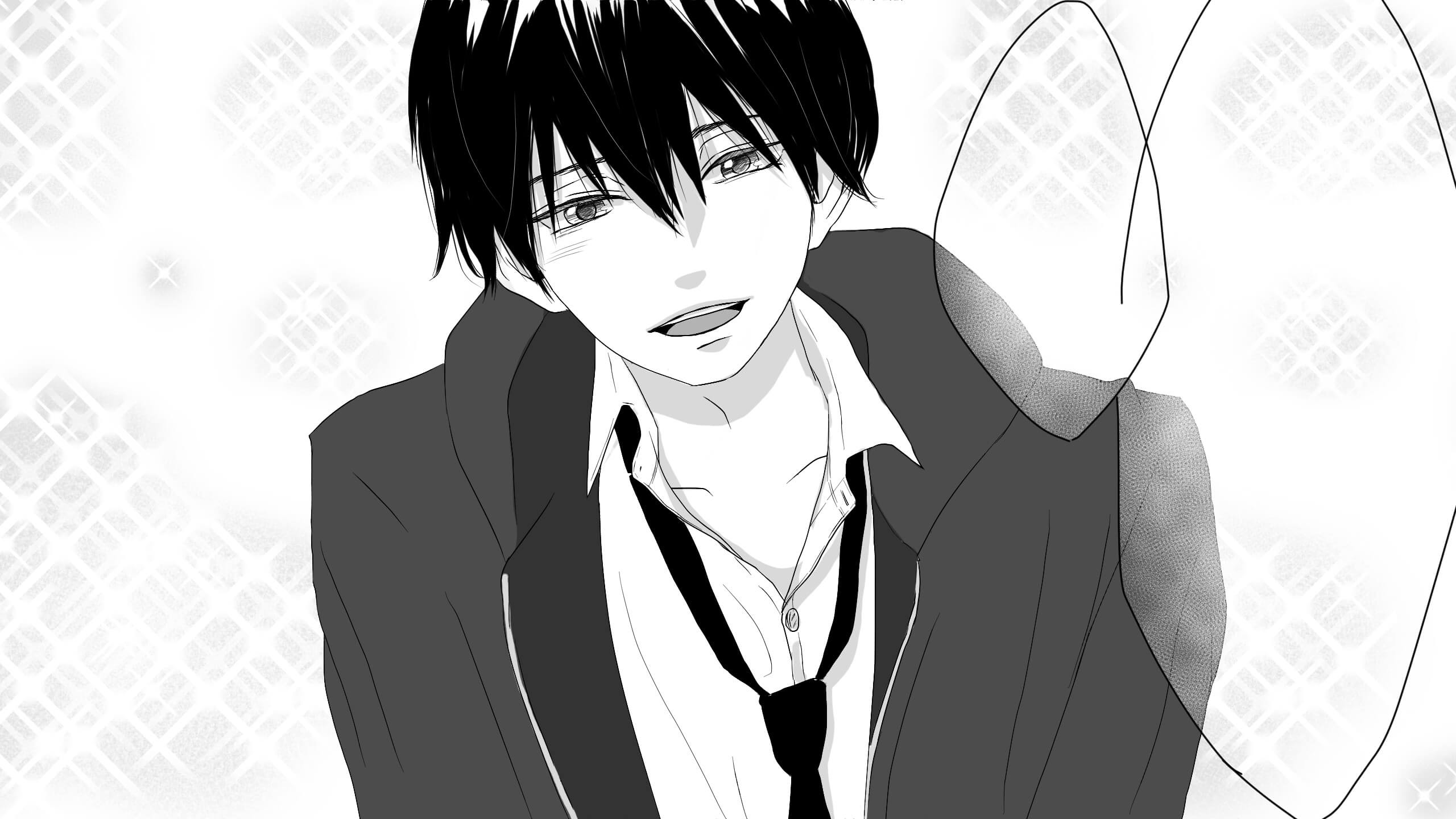 新鮮な白髪 男 イラスト イラスト画像
