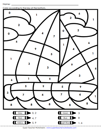 coloring with numbers worksheets color fun