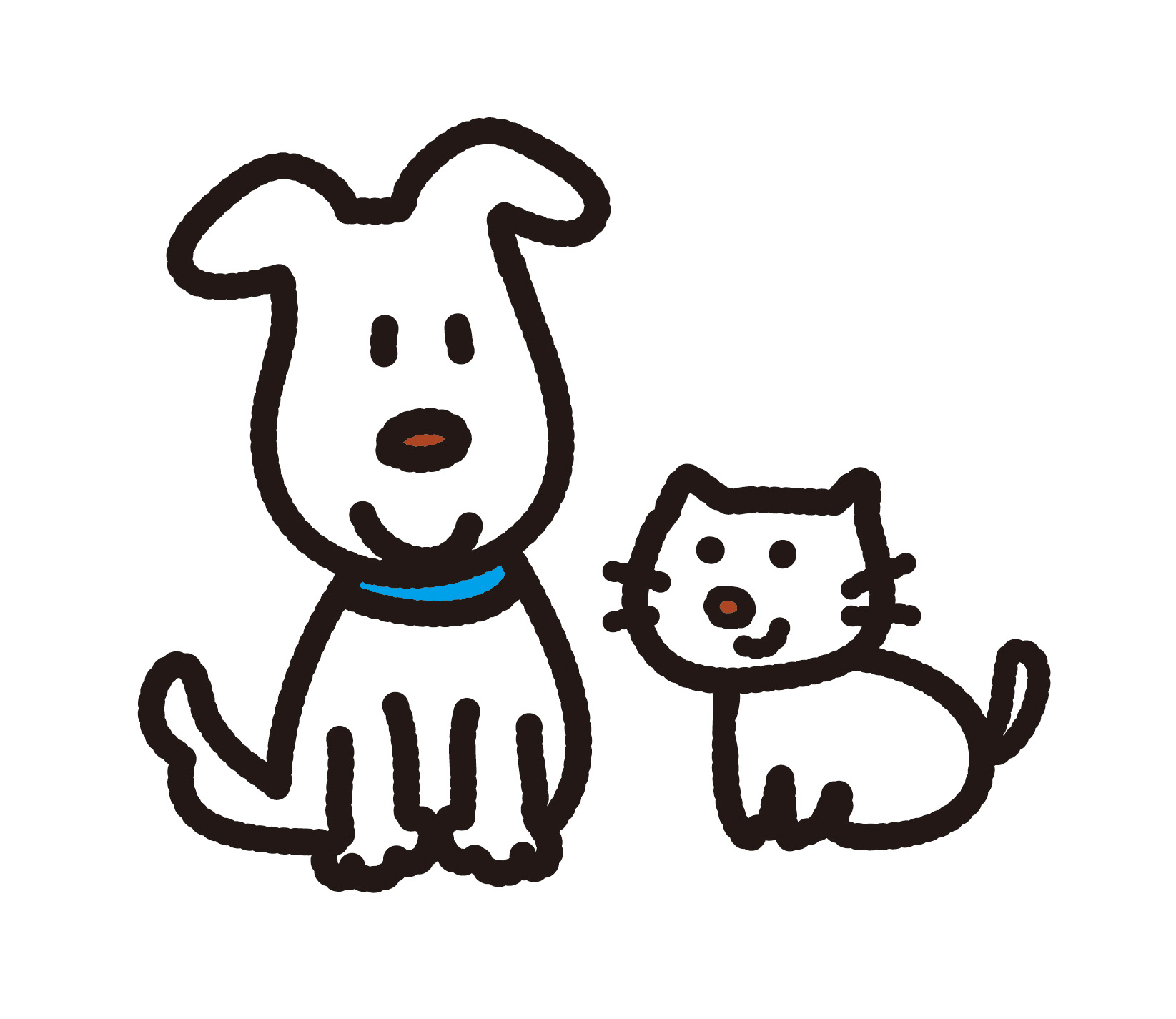 最も共有された 仲良し 犬 ねこ イラスト 1772 犬 猫 仲良し イラスト