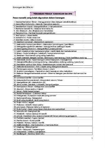 I) penanda wacana untuk memulakan karangan. Penambah Perasa Karangan Bm Spm Neat Flip Ebook Pages 1 18 Anyflip Anyflip