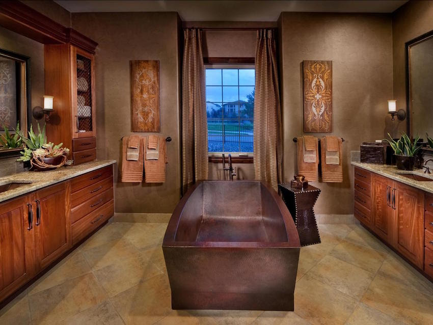 Blue is a serene and inviting color that resembles water, making it a great color choice for your primary bathroom. 10 Luxurious Master Bathroom Ideas Maison Valentina Blog