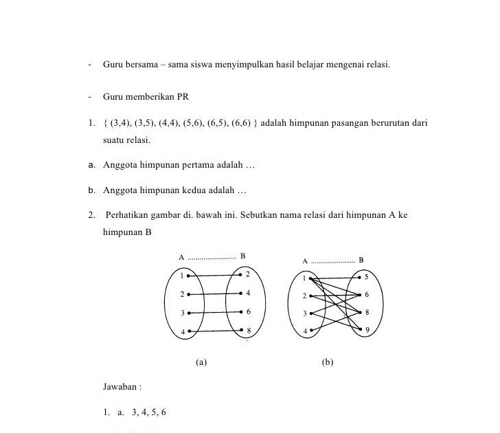 Contoh Himpunan Relasi Faktor Dari - Contoh M