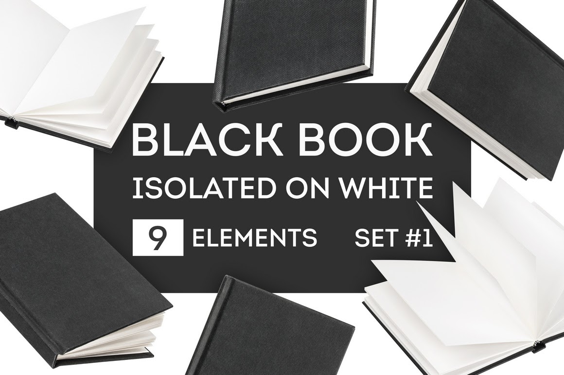 Download Download Book Mockup Free Photoshop PSD - Black Book ...